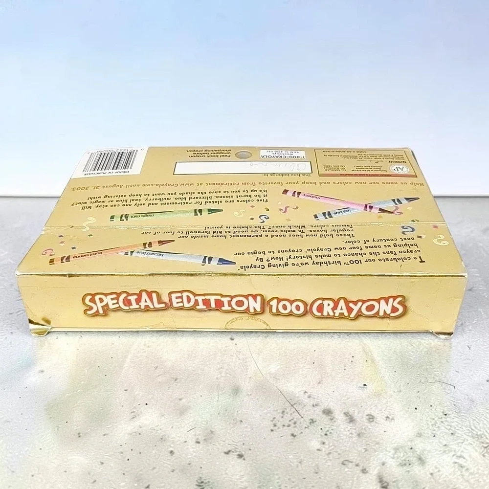 VTG Crayola Special Edition 100 Years of Color 100 Crayons 2002 Collectible Box